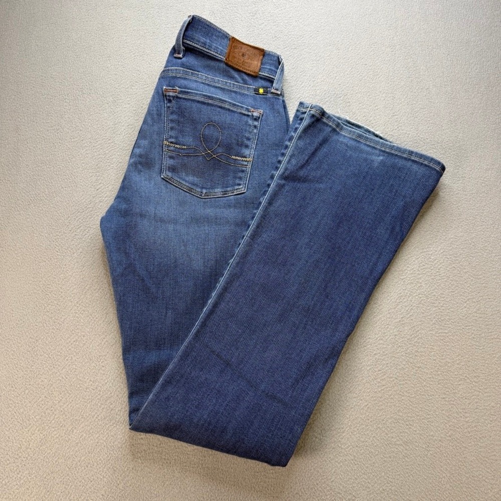 Lucky Brand Sofia Boot Jeans Women 4 27 Blue Denim Low Rise Bootcut Western Work